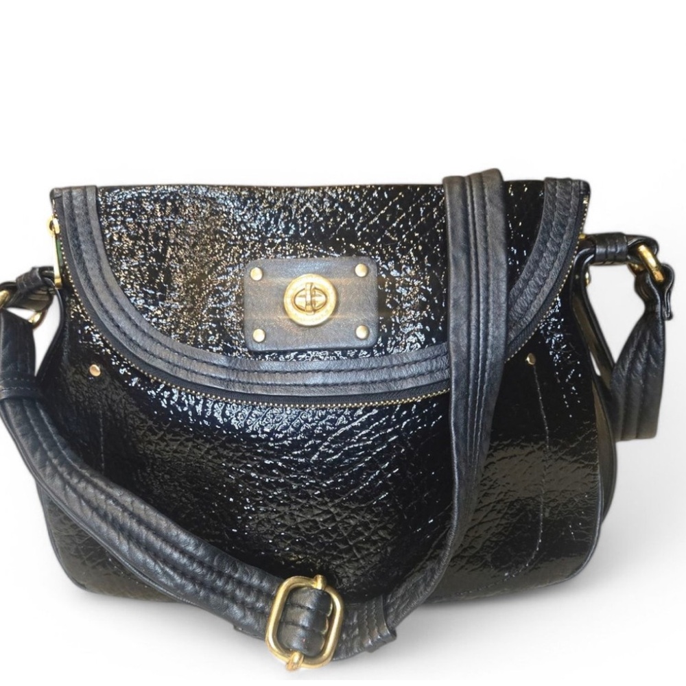 Marc by Marc Jacob’s black leather snakeskin bag